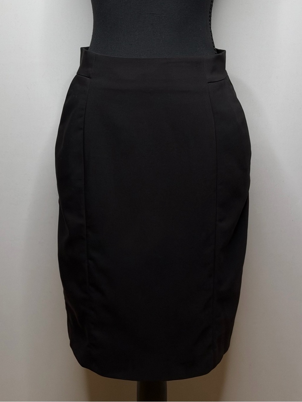 H&M Black Pencil Pocket Midi Skirt Size 8